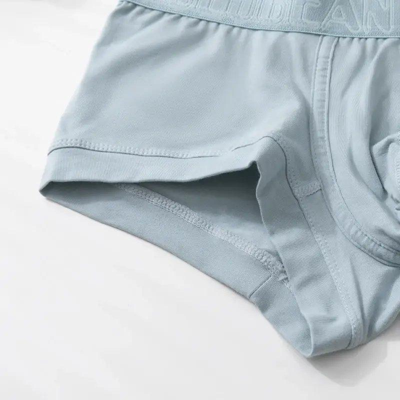 Heren boxershorts van ademend katoen, U-bolle buidel, lage taille, zacht stretchondergoed voor dagelijks casual en intiem gebruik