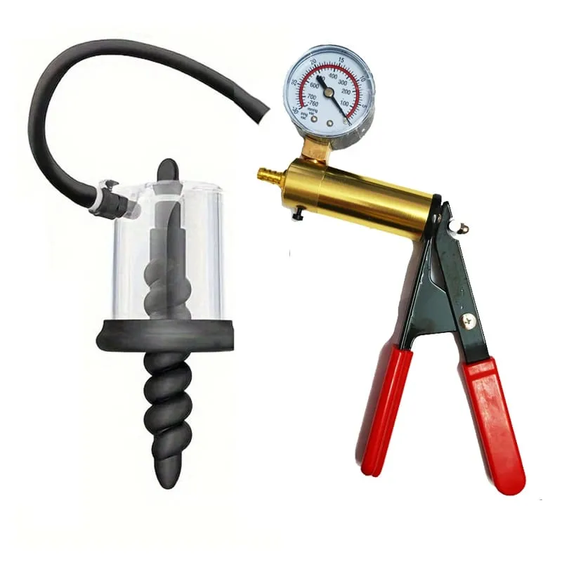 Anal Plug Vacuum Pump Prostate Stimulator Sex Toys for Men Women Adult Powerful Suction Manual Anus Dilator Butt Plug Set