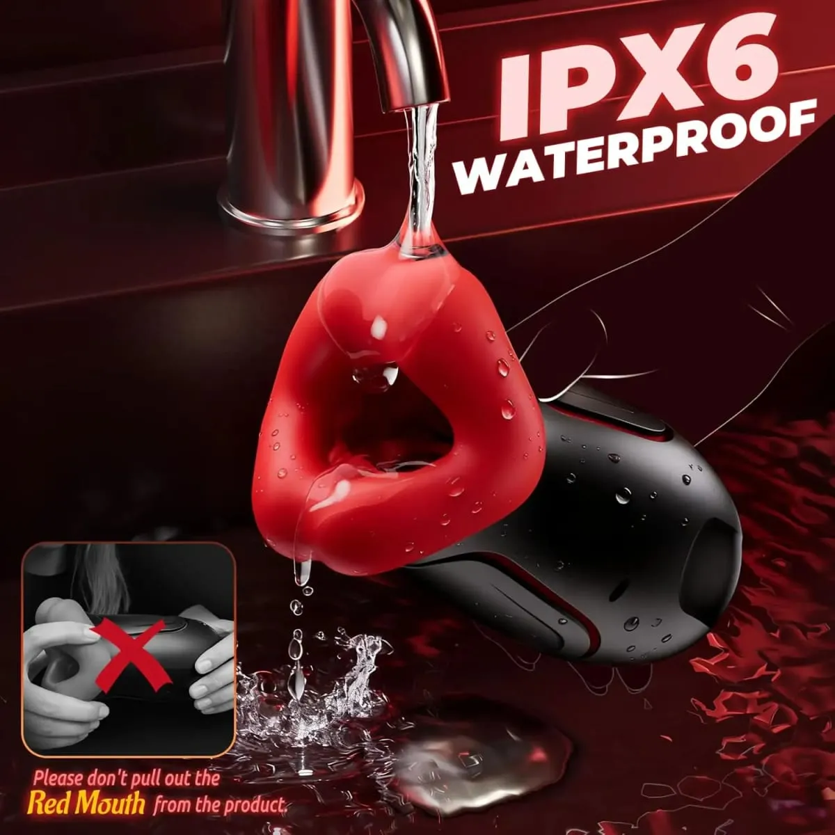 Male Masturbator Deep Throat Mouth Blowjob Vibrator Penis Pump 360° Wrapped 9 Frequency Vibration APP Control Sex Toys for Men