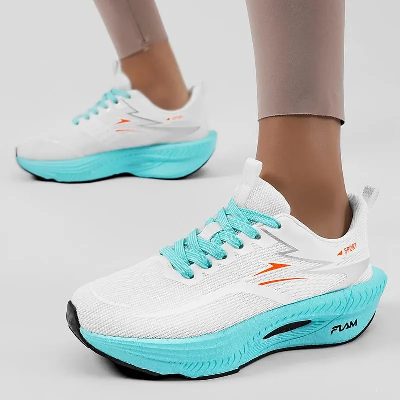 Marathon Men Sports Running Shoes Women's Carbon Board Air Cushion Breathable Athletic Lightweight Comfortable Nonskid Sneakers