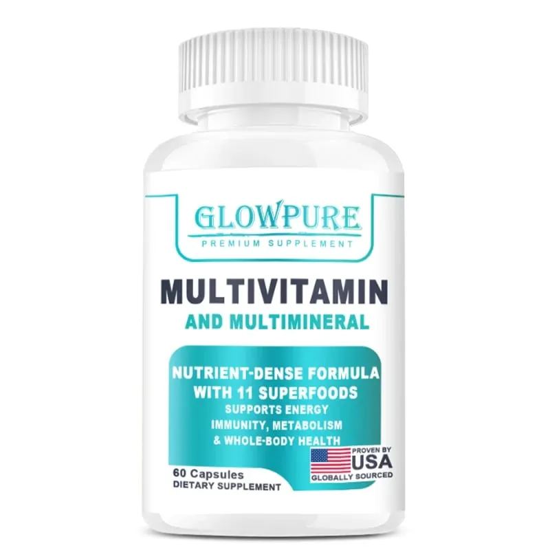 Multivitamínico orgânico para mulheres - alimento integral com vitamina C do complexo B D3 e K2 para imunidade, estresse, cabelo, pele e unhas