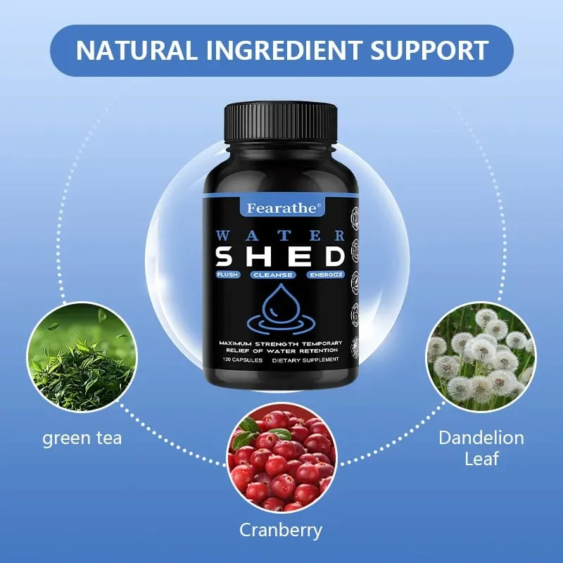 Water Retention-Liver Detox Kidney Cleanse Weight Swelling Legs & Feet Edema Bloating Relief Dandelion Vitamin B6 Green Tea