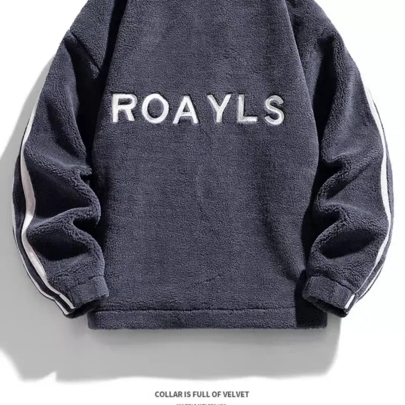 Yeni İlkbahar Sonbahar Erkek Sıcak Kaban M -6XL Sweatshirt Harajuku Moda Japonya Sokak Giyim Üst Günlük Erkek Giyim Alfabe Kapüşonlular