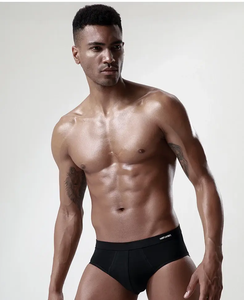 1 Teile/los Briefs Männer Unterwäsche Sexy Dessous Männlichen Höschen Baumwolle Unterhose Atmungsaktive Cueca Gestreiften Calcinha Großhandel Viele 5025