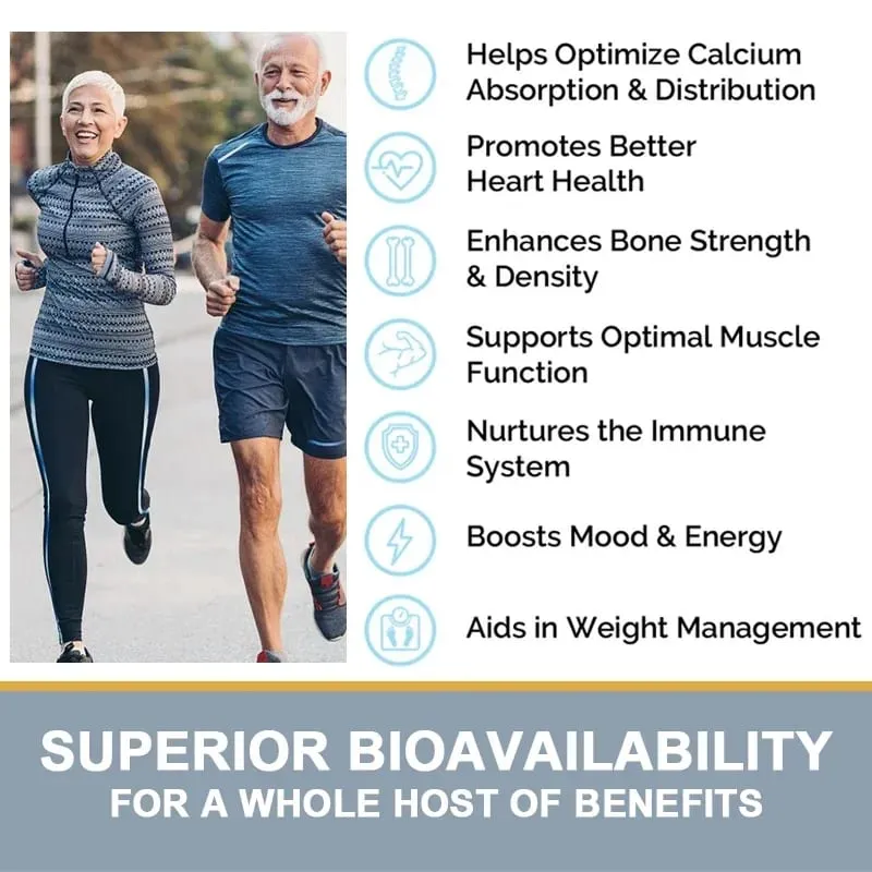 Premium Calcium D3 K2 B12 Capsules Supports Bones & Teeth Calcium Absorption Nerve Health Muscle Function & Vitality