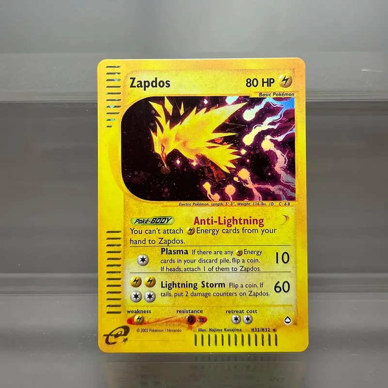 PKM-Karten Steelix Alakazam Scizor Einzelfolienkarten Raichu Slowking Game Collection-Karten PTCG-Ersatzkarten Aquapolis-Serie
