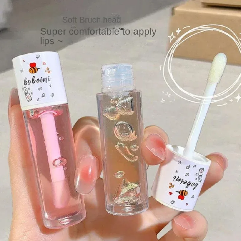 Honey Lip Oil Water Light Transparent Glass Honey Lip Moisturizing Lip Oil Moisturizing Lips Mag-aaral Abot-kayang