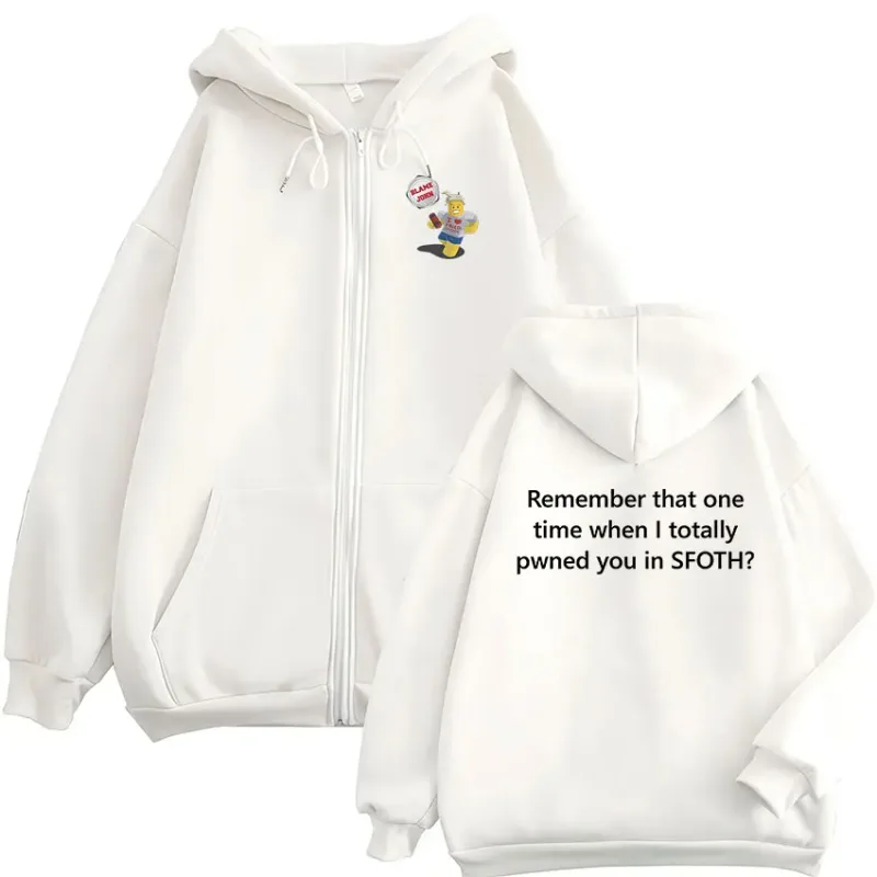 Funny Blame John Meme Zipper Hoodie Shedletsky Forsaken Fashion Autumn/Winter Sweatshirt Men Women Casual Oversized Coats Hoody