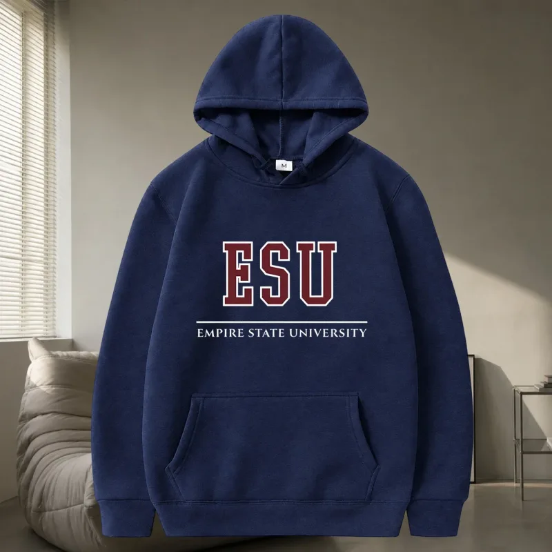 ESU Empire State University Hoodie Sweatshirt Brand New Day Merch Peter Hoodies Unisex Spring and Summer Long Sleeve