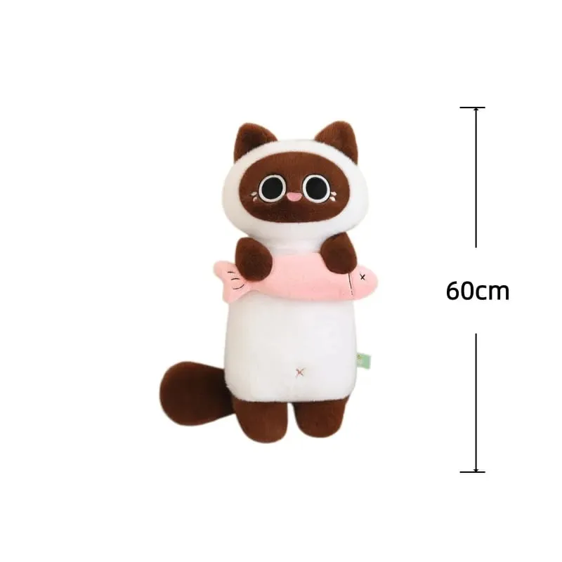 Cat Plush Toys Adorably Cat Stuffed Pillow Kawaii Soft Sofa Cushion Home Decor Toys Accompany Sleep Toy Birthday Gifts — image 11