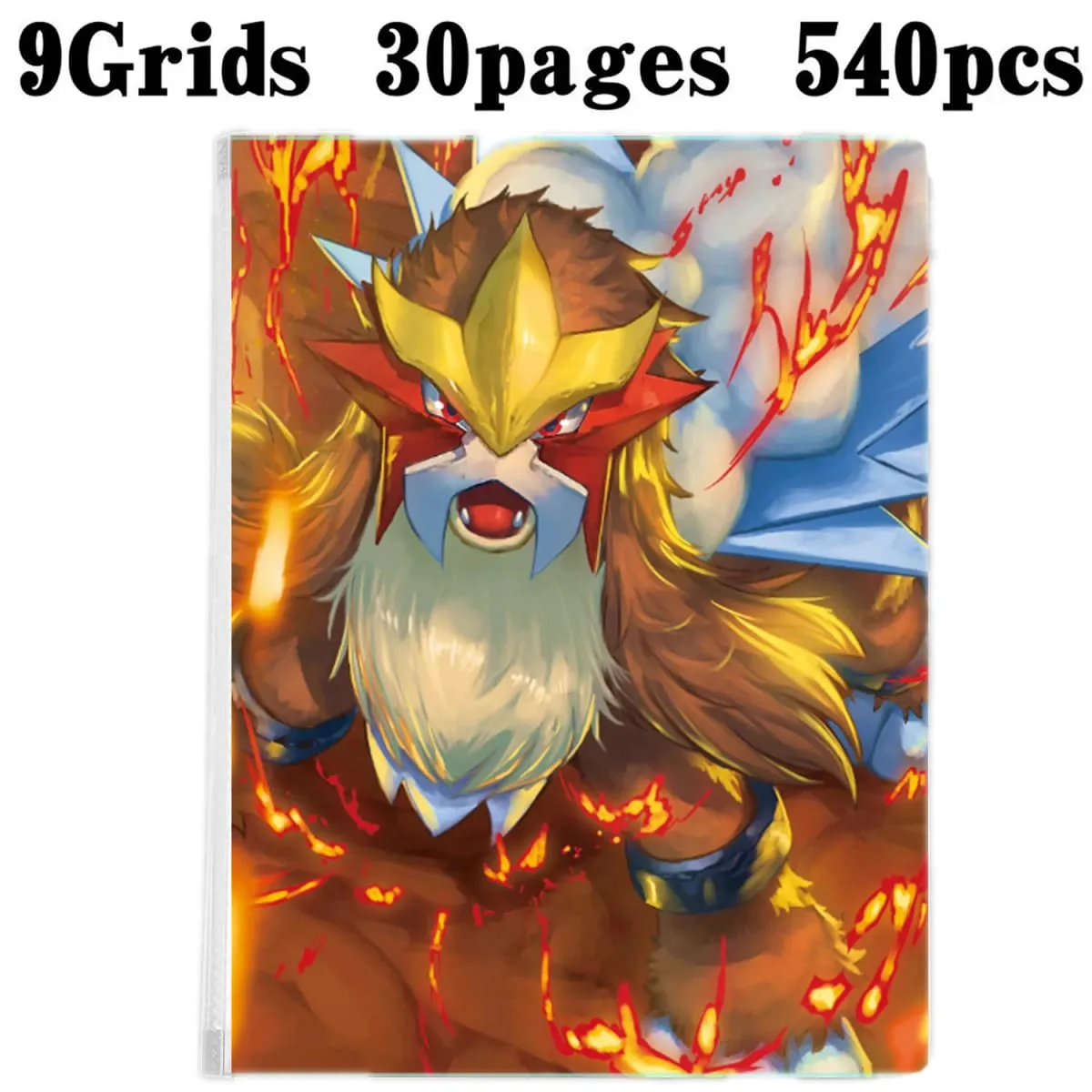 Sbírka 9 kapesních 540 karet Držák na album Složka pořadačů Vhodné pro Pokémony Hra YuGiOh TCG Sportovní Fotbal Anime Uložení karet