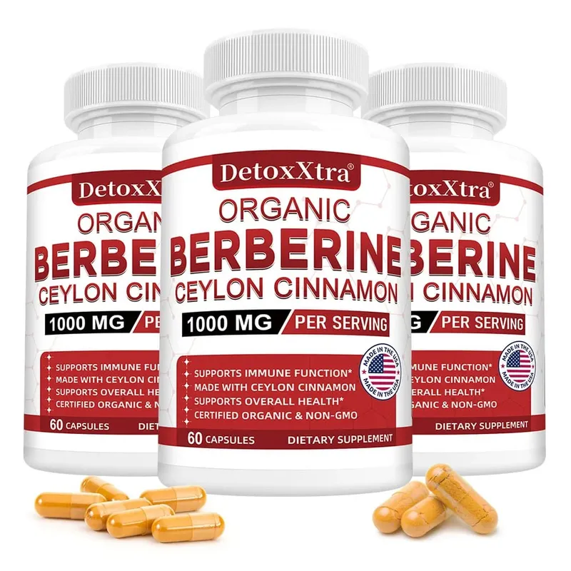 Berberine with Ceylon Cinnamon - Boosts Immunity Promotes Digestive Health Improves Bodily Functions Increases Energy Levels