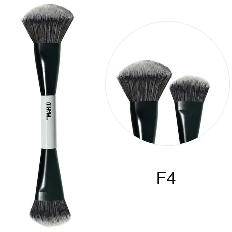 Dual Ended F4 Powder F1 Blush Contour F2 Makeup Brushes with Box Soft Mario Foundation Brush Professional Face Cosmetic Tool