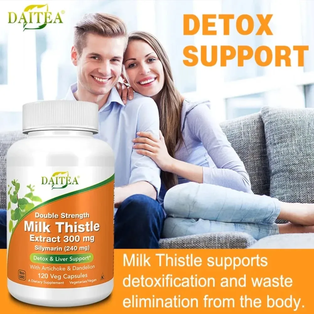 Liver Health Detox Cleanse Supplement | Artichoke Extract Milk Thistle & Dandelion Support A Healthy Liver Detoxify
