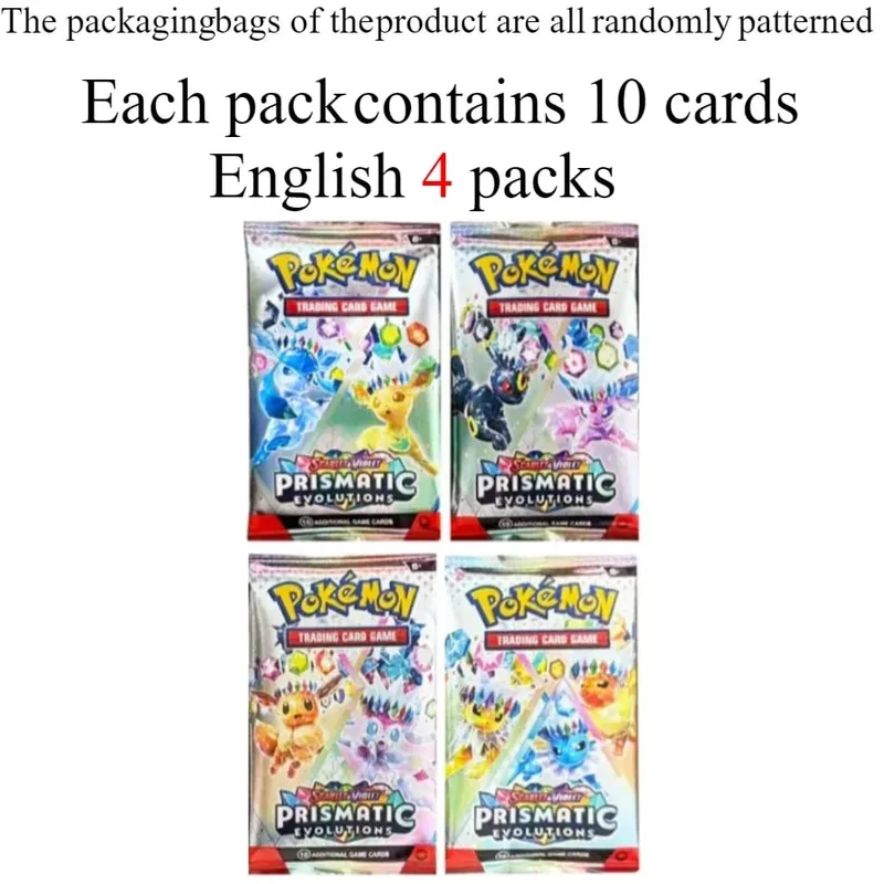 Pokemon Card Scarlet Violet Prismatic Evolutions English Booster 360Pcs Battle Trading Collection Game Cards 40 Per Box