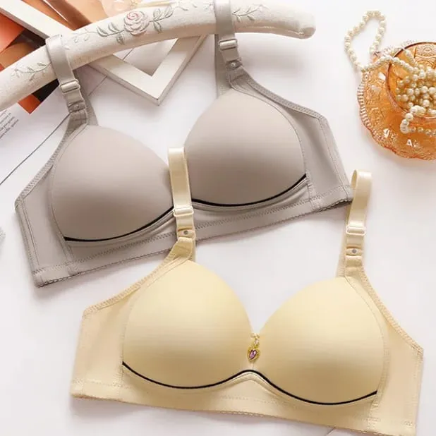 Size 36-46 Seamless Bras Women Underwear Push up Brassiere Glossy Comfort Bralette Female Thin Lingerie