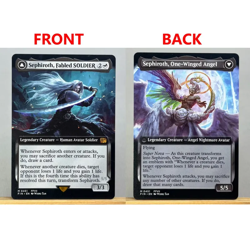 FIN HOLO14-Ⅰ01 Tcg Proxy Cards Vivi Ornitier Sephiroth Fabled SOLDIER Summon Bahamut Cloud Midgar Mercenary