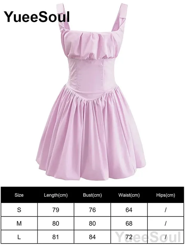 Pink Women's Dress Elegant Evening Birthday Party Female Dresses 2026 Summer New Sweet Cute Y2K Casual High Street Lolita Dress
