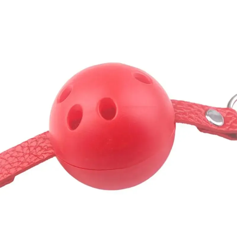 4 Χρώματα Faux Leather Mouth Gag Ρυθμιζόμενη πλαστική μπάλα για ενήλικες Παιχνιδομηχανές ρόλων Αξεσουάρ για ζευγάρια Bondage σεξουαλικά παιχνίδια▪
