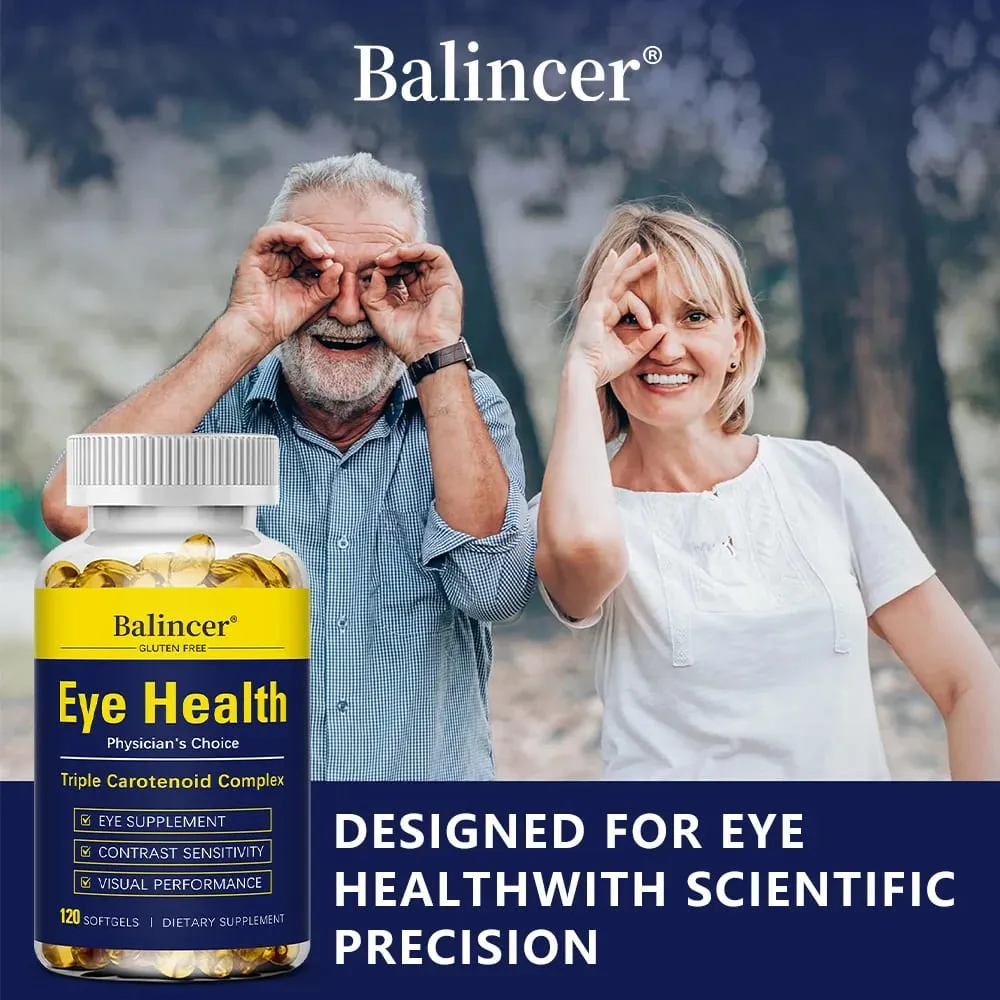 Lutein - Essential Eye Vitamin and Vision Health Supplement Promotes Eye Health Antioxidant Vegetarian 120 Capsules — image 6