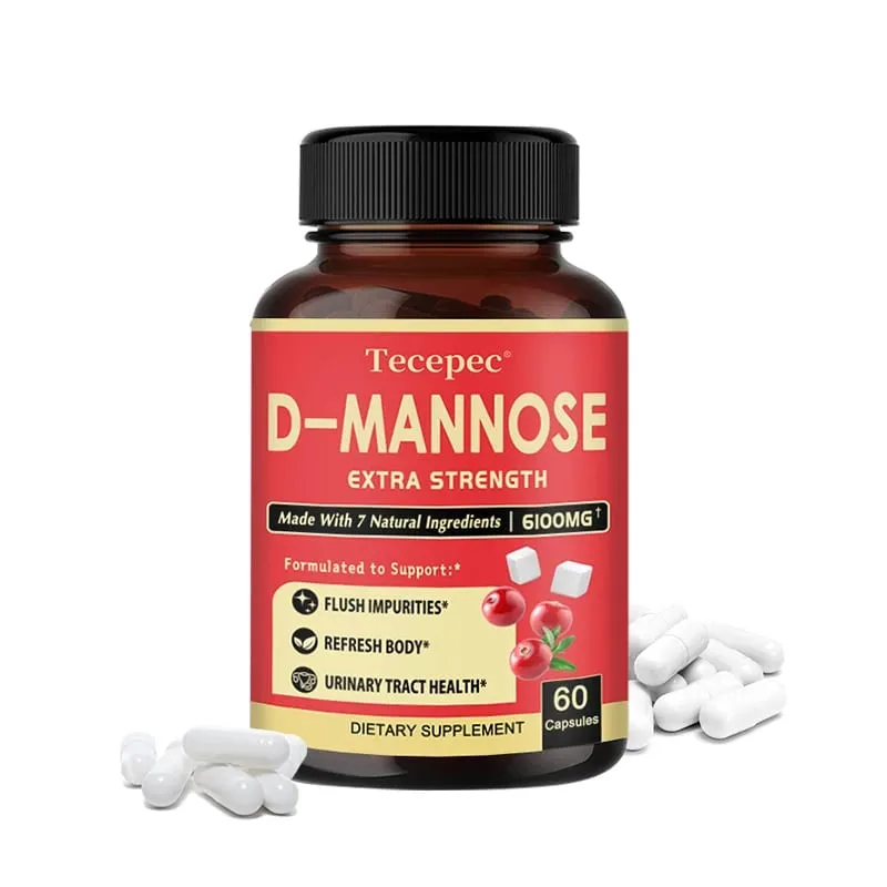 D-Mannose Urinary Tract Health Formula Contains Organic Cranberry and Dandelion To Support Bladder Health and Detoxification