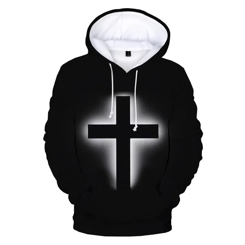 Christian Jesus Men's Hoodie 3D Printed Spring And Autumn Hoodie Casual Long Sleeve Street Sweatshirt Four Seasons Men's Hoodie