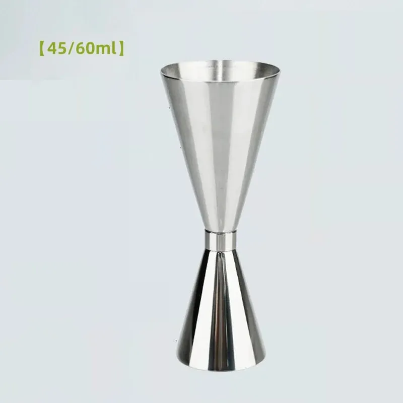 30/45/60/90ml Measuring Cup 304 Stainless Steel Measure Cup Cocktail Shot Drink Spirit Jigger Mixed Beaker Liquid Measuring Cups