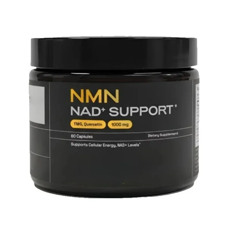 NMN 1000 Mg Capsule Supplement 4-in-1 Formula with TMG Quercetin & Resveratrol NAD+ Supplement Supports Energy 60 Capsules