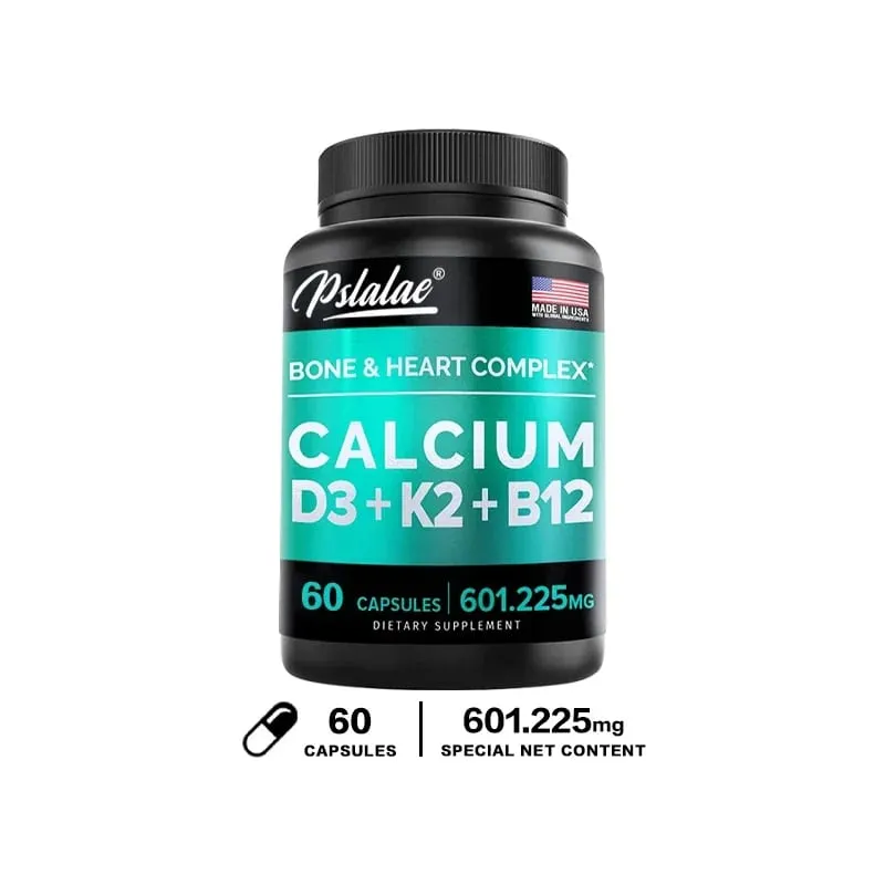 4-i-1-calciumtilskud til kvinder og mænd Knogle- og hjertekompleks med vitamin D3 K2-calciumtilskud + vitamincalcium