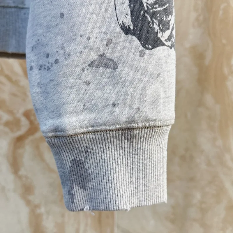 Saint Hoodies Classic Terry Material O-Neck High Quality Men Women Washing Retro Long Sleeve Cotton Coat Arrival Oversize Loose