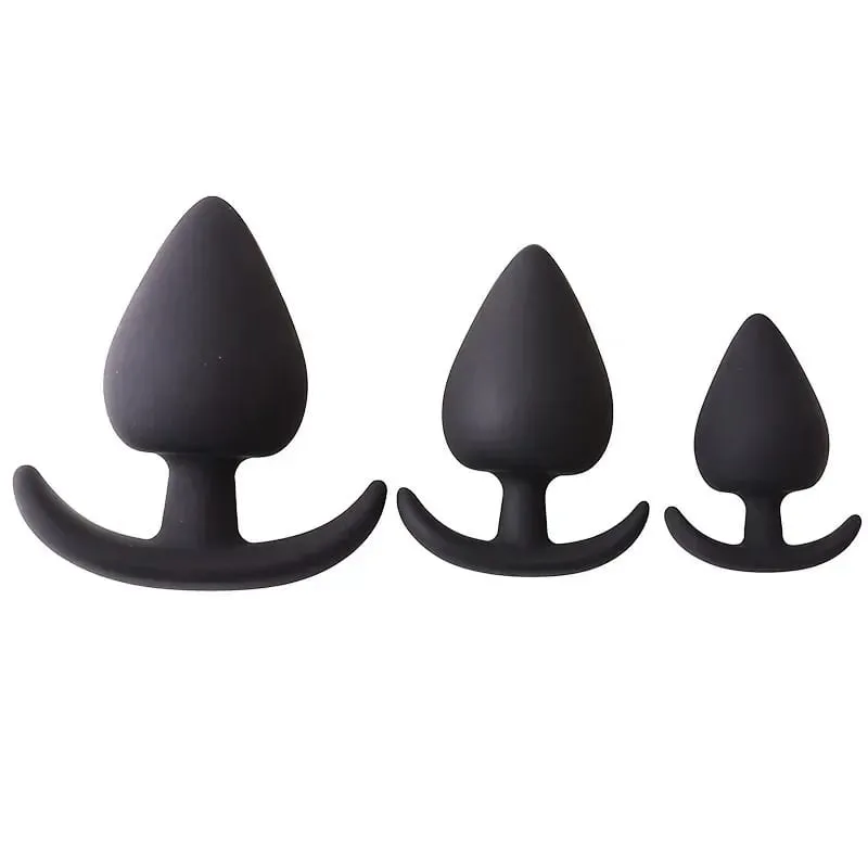 Soft Silicone Anal Sex Toys Anal Dilator Wearable Dildo Butt Plugs For All Day Ass Anus Expansion Anchor Analplug Buttplug 4Size