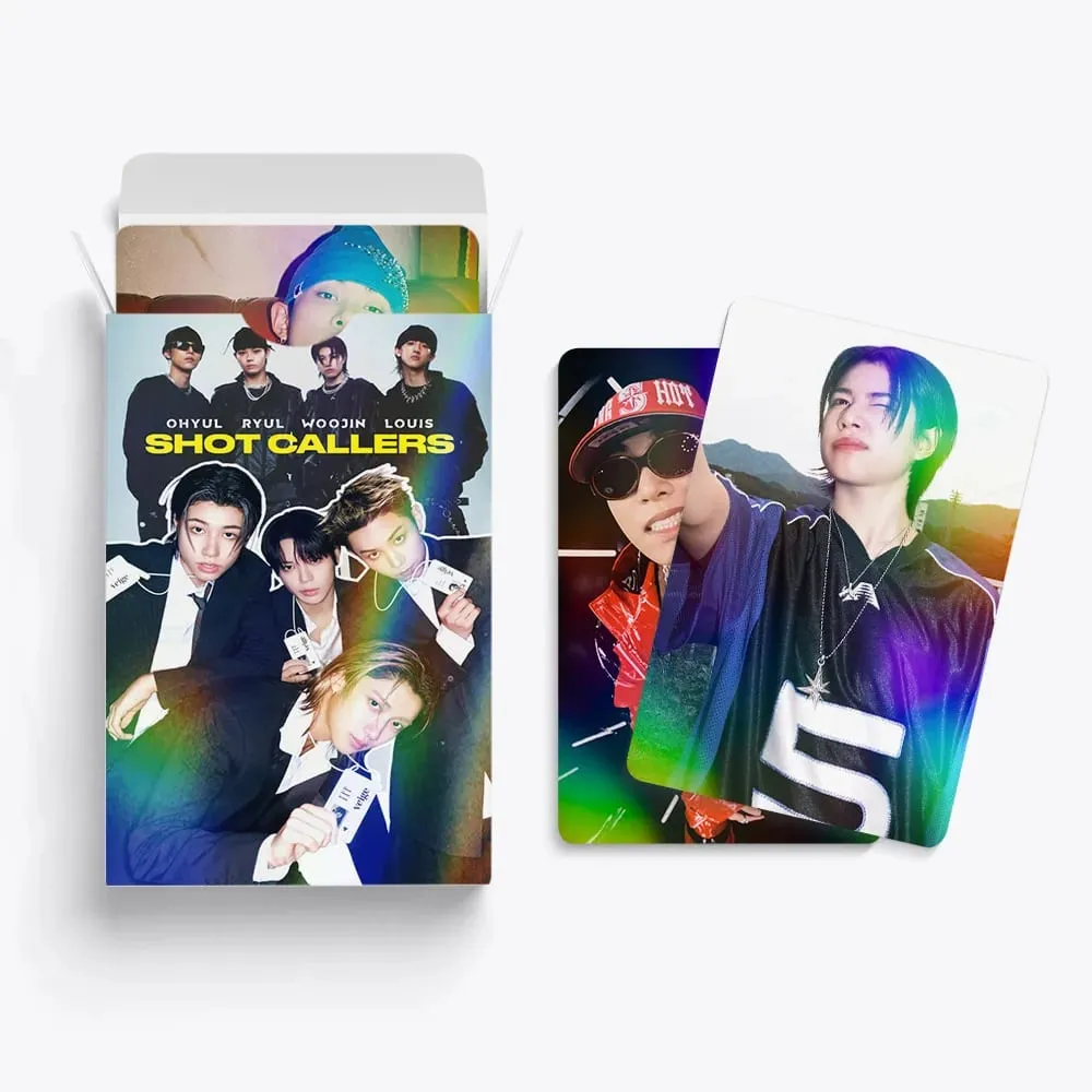 60 uds nuevo álbum LNGSHOT SHOT CALLERS pegatinas para sesiones fotográficas Kpop Merch Lomo juego de tarjetas colección de Fans tarjetas regalos
