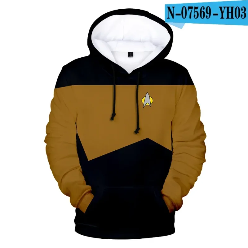 Hot Movie Star Trek 3D Print Sport Hoodies Sweatshirt Fashion Long Sleeve Clothes Cosplay Men/Women Streetoutdoor Clothing Top