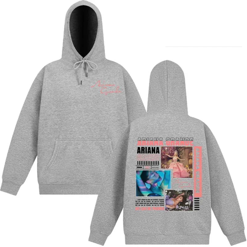 Singer Ariana Grande Album Cover Aesthetics Hoodies Men Women Fashion Sweatshirt Autumn Winter Long-sleeved Vintage Pullover Top