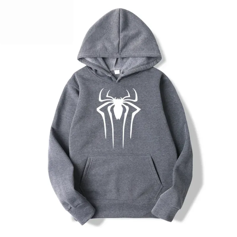 Latest Fashion Men's and Women's Hoodies Casual Hoodies Unisex Trendy Printed Spider Pattern Hoodies