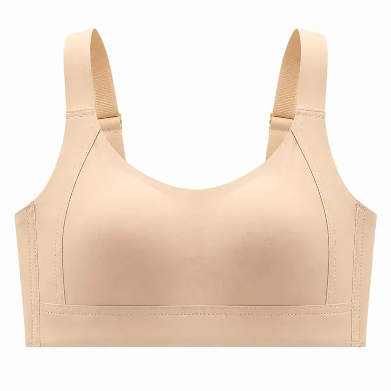 Seamless Wireless Minimizer Bra Soft Support Full Cup Thin Brassiere Comfortable Underwear for Large Bust Women Side Breast Coll