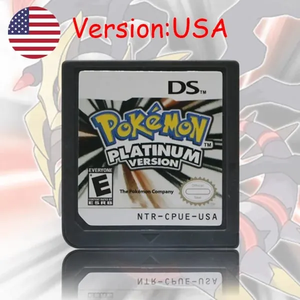 NDS Game Cartridge Pokemon Series Platinum Pearl Diamond HeartGold SoulSilver USA/EUR/FRA/ITA/NOE/AUS/ESP Version for NDS