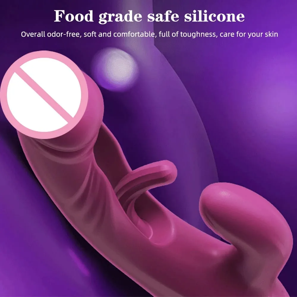 Rabbit Vibrator 10 Vibration&10 Flapping Modes Vagina Vibrator G-Spot Clitoral Stimulator Female Masturbator Women Sex Toys