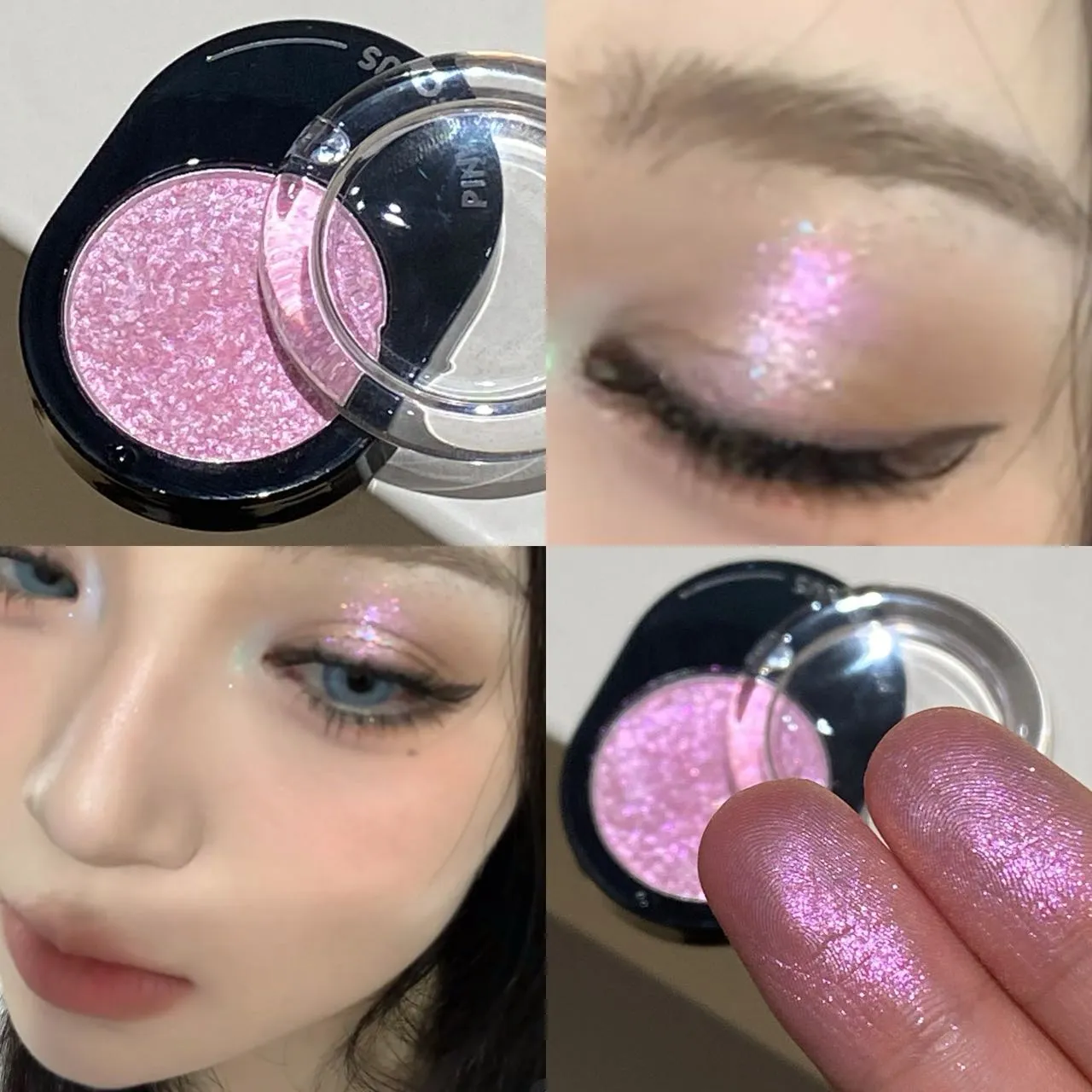 12 Colors Diamond Shining Eyeshadow Cosmetics Long Lasting Silky Easy To Color Pearl Light Brightening Eye Shadow Makeup Palette