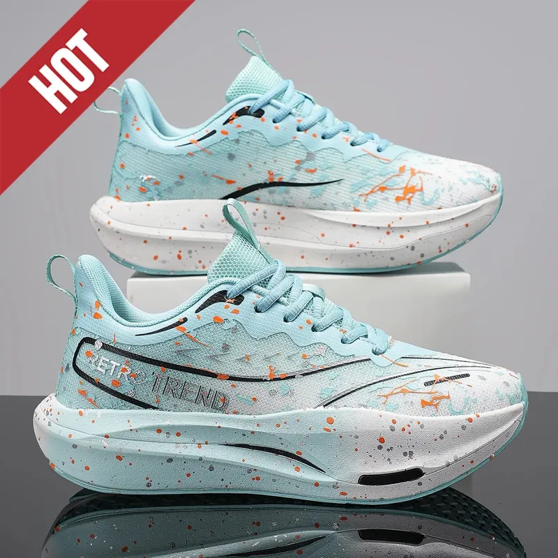 Marathon Running Shoes Carbon Board Big Size 48 Men Sports Breathable Lightweight Women's Comfortable Athletic Outdoor Sneakers