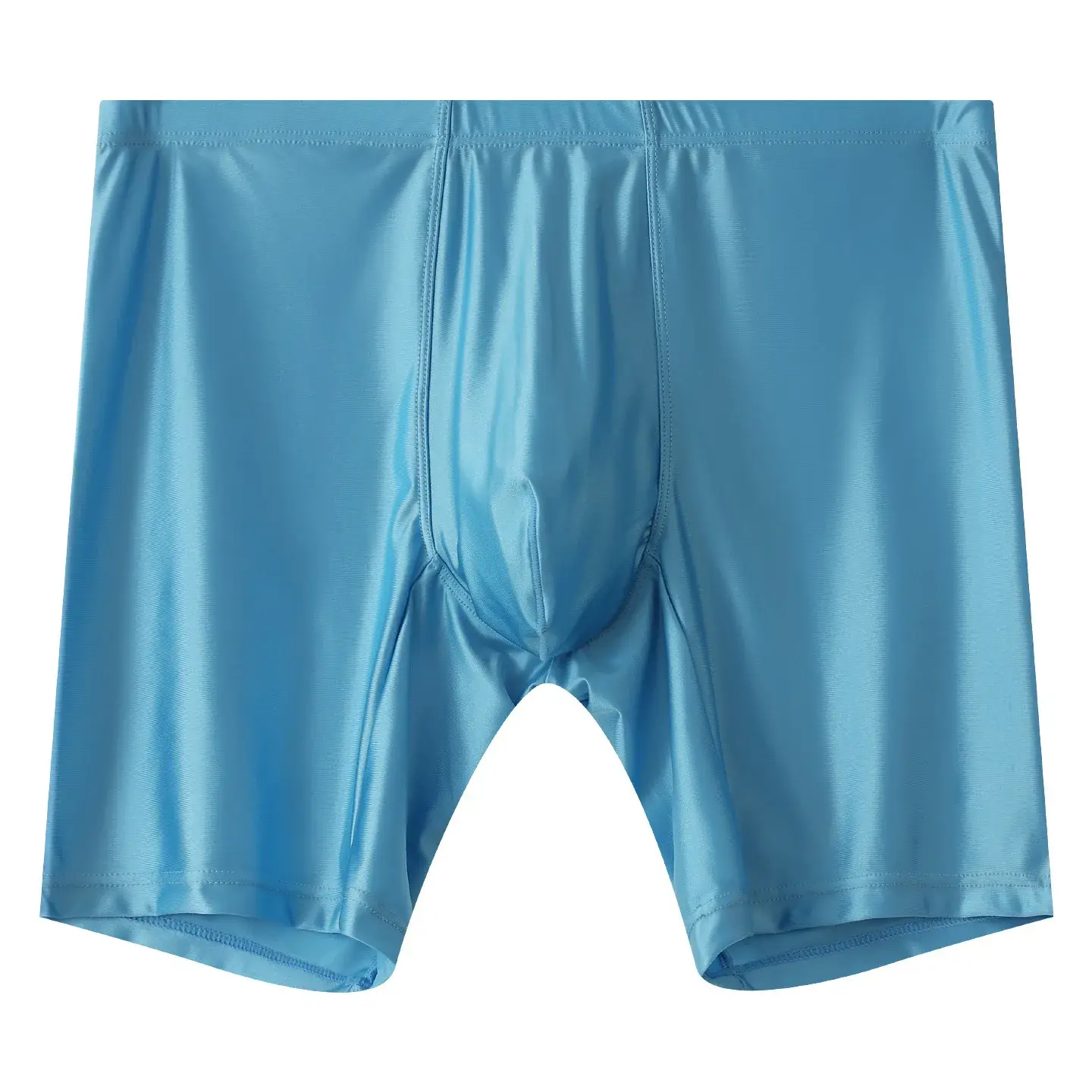 Sous-vêtements pour hommes Boxers homme solide mince glace soie jambe étendue Boxer Shorts Ropa taille moyenne culotte de sport hommes caleçons M-XXL