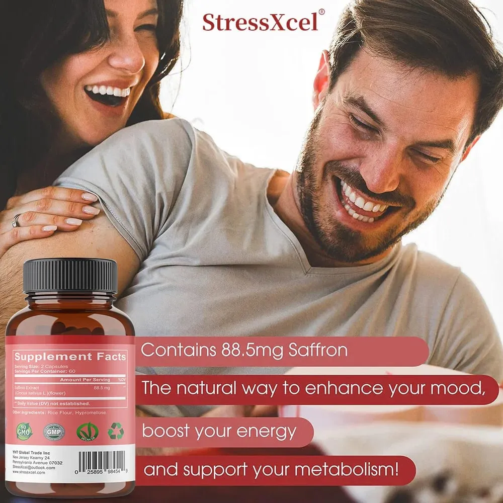 Saffron Supplement Protects Eye Health Improves Dull Skin Tone Promotes Blood Circulation and Boosts Metabolism
