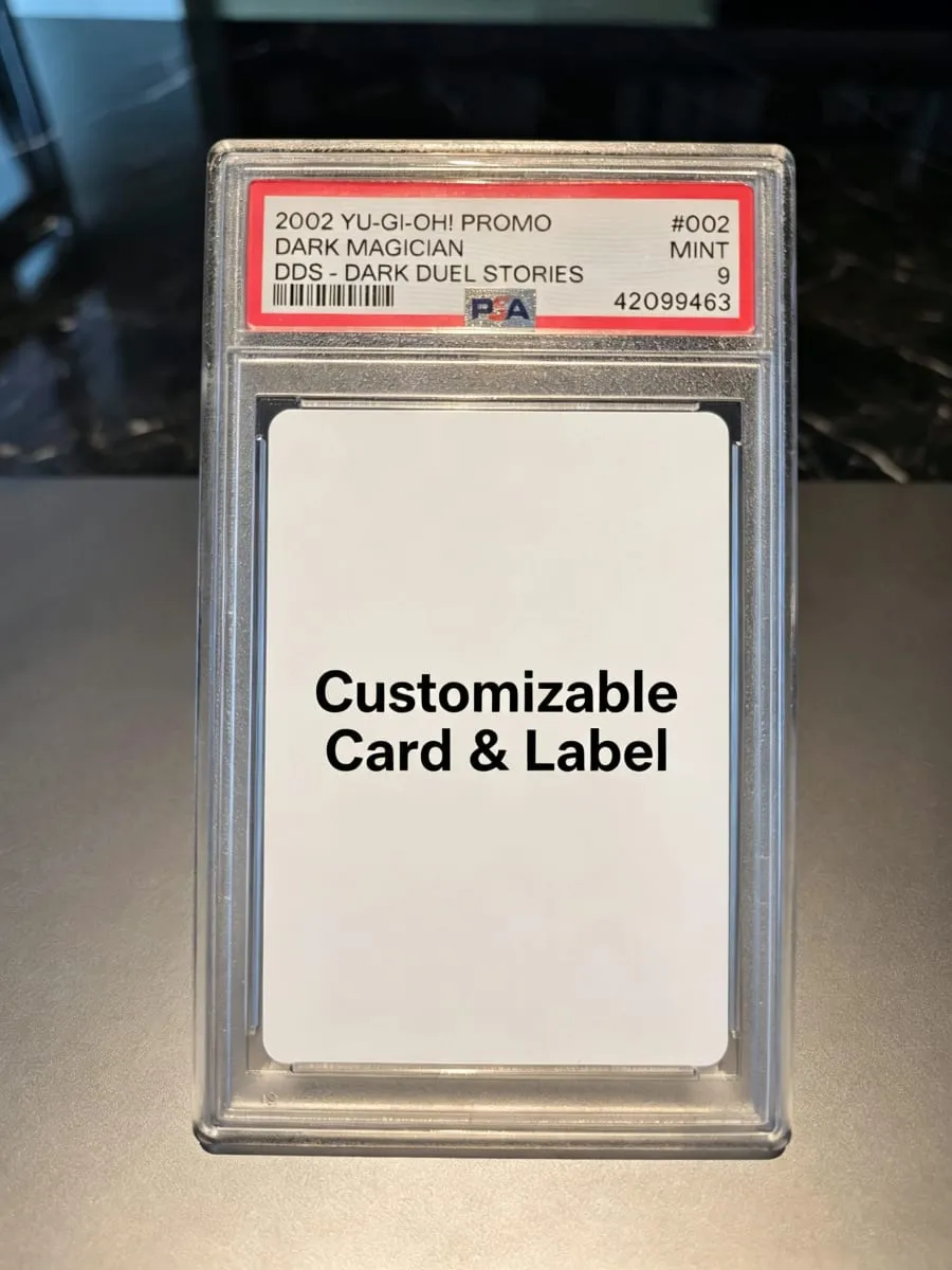 Yu‑Gi‑Oh! Black Rose Dragon QCAC‑JP003 Alternate Art QCSCR Custom Display Card With PSA Style Graded Slab (Not Original)