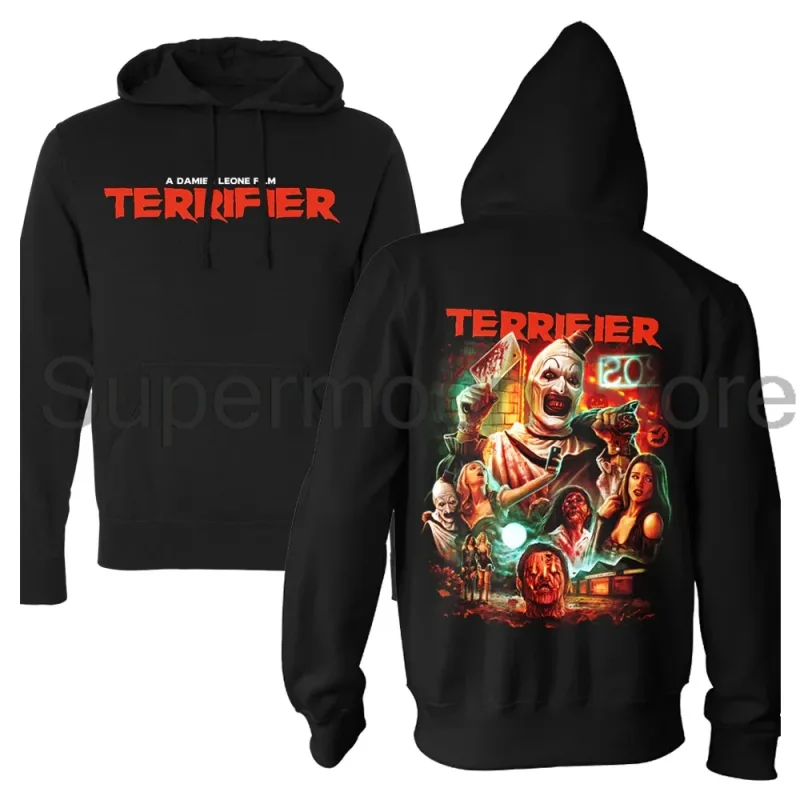 Terrifier Movie Hoodie Unisex Long Sleeve Streetwear Women Men Hooded Sweatshirts 3D Clothes