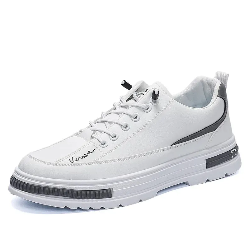 New Thick Soled Men's Casual Sports Board Shoes Fashionable Men's White Shoes Single Shoes