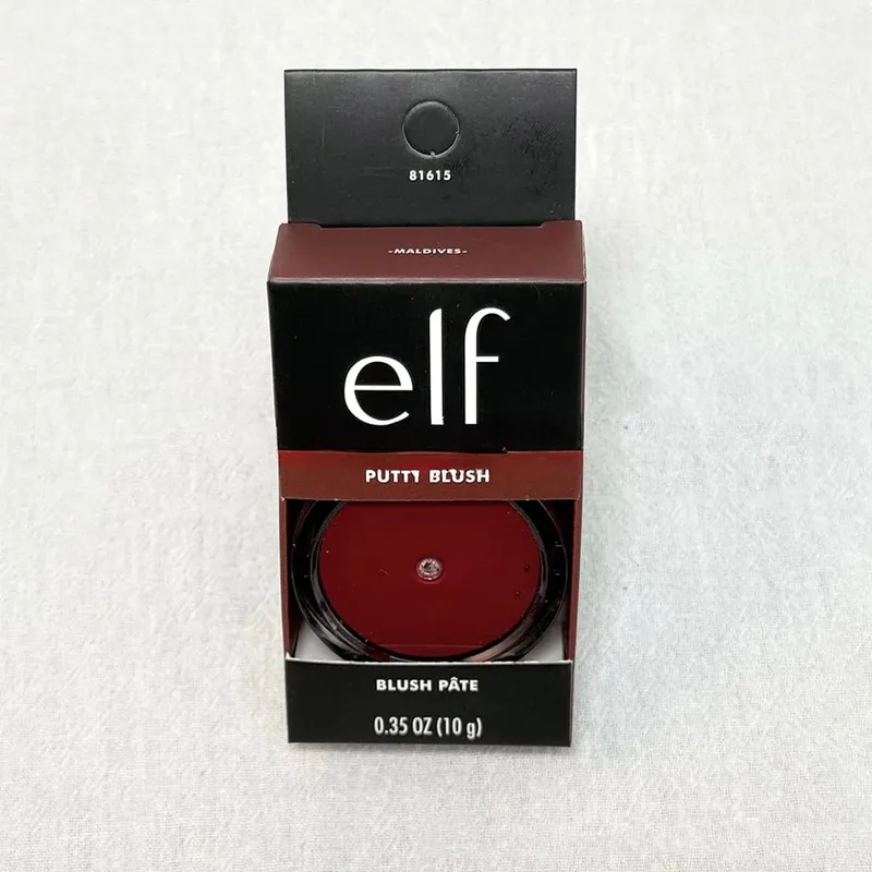 Elf Putty Blush Single Matte Cream Blush Dual-Use as Cream Eyeshadow Natural Soft Tone for Effortless Everyday Facial Makeup