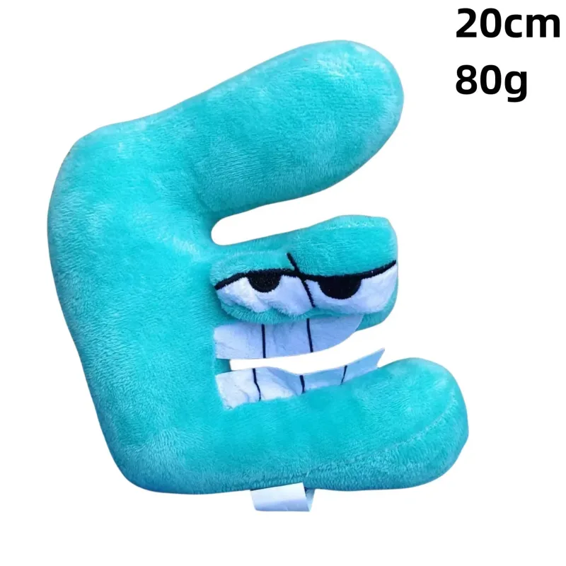 26 English Alphabet Lore 0-9 Number Plush Toy Anime Doll Kawaii Children's Enlightenment Montessori Plush Toy Doll Birthday Gift