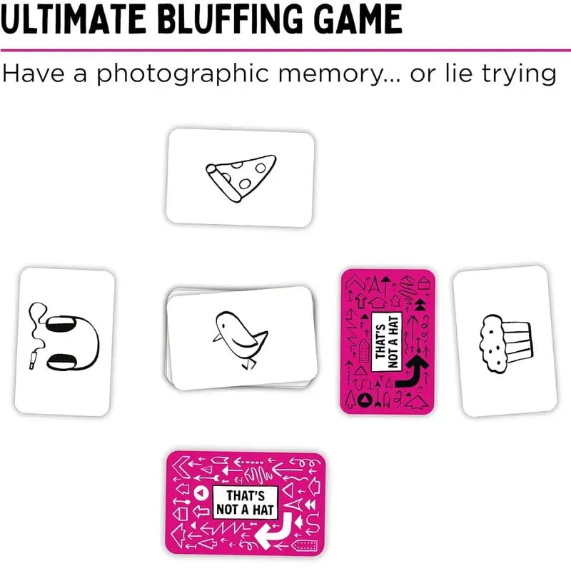 2026That's Not A Hat-Fun Bluffing & Memory Party Game for All Ages Components | Ideal for Family Gatherings | Great Replay Value