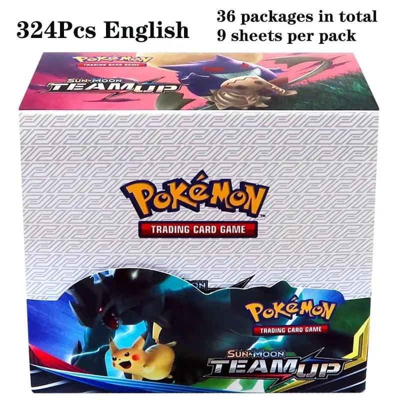324 pièces Pokemon TCG: épée et bouclier tempête obligations Booster boîte jeu de cartes à collectionner carte Pokemon enfants jouets jeu de société