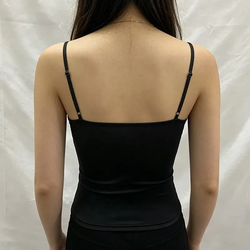 Women Lace Trim Spaghetti Strap Cami Top Cute Glasses Cat Print Slim Y2K Coquette Summer Sleeveless Crop Tank Top